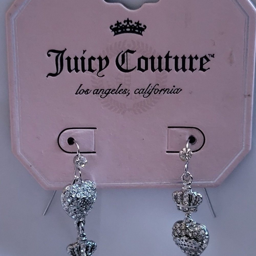 Juicy Couture Heart Drop Earrings
